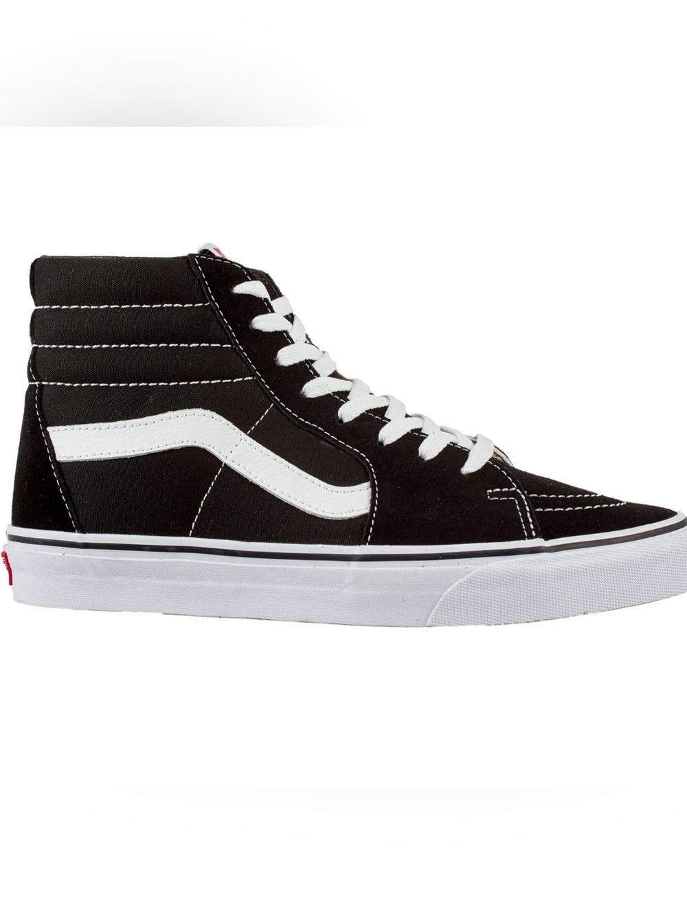 Vans Black and White High Top Sneakers